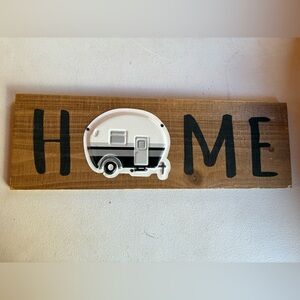 NEW Brown and White Camping Wall Decor